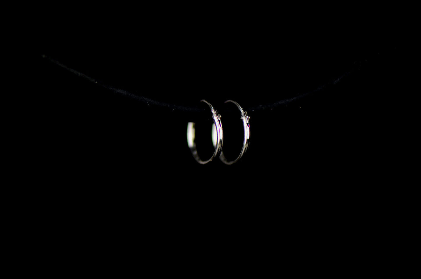 Sterling Silver Hoops Pierced Earrings
