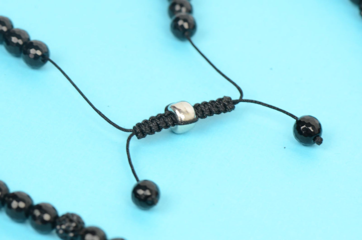 black diamond mens rosary genuine necklace onyx cross chain