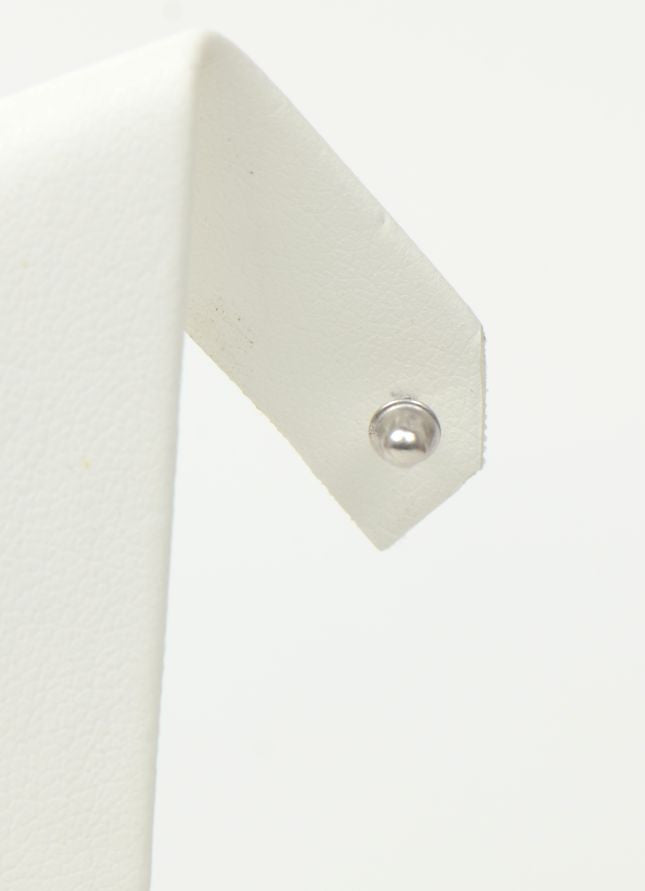 14K Solid White Gold Screw Back Earring Backing (small) by pc