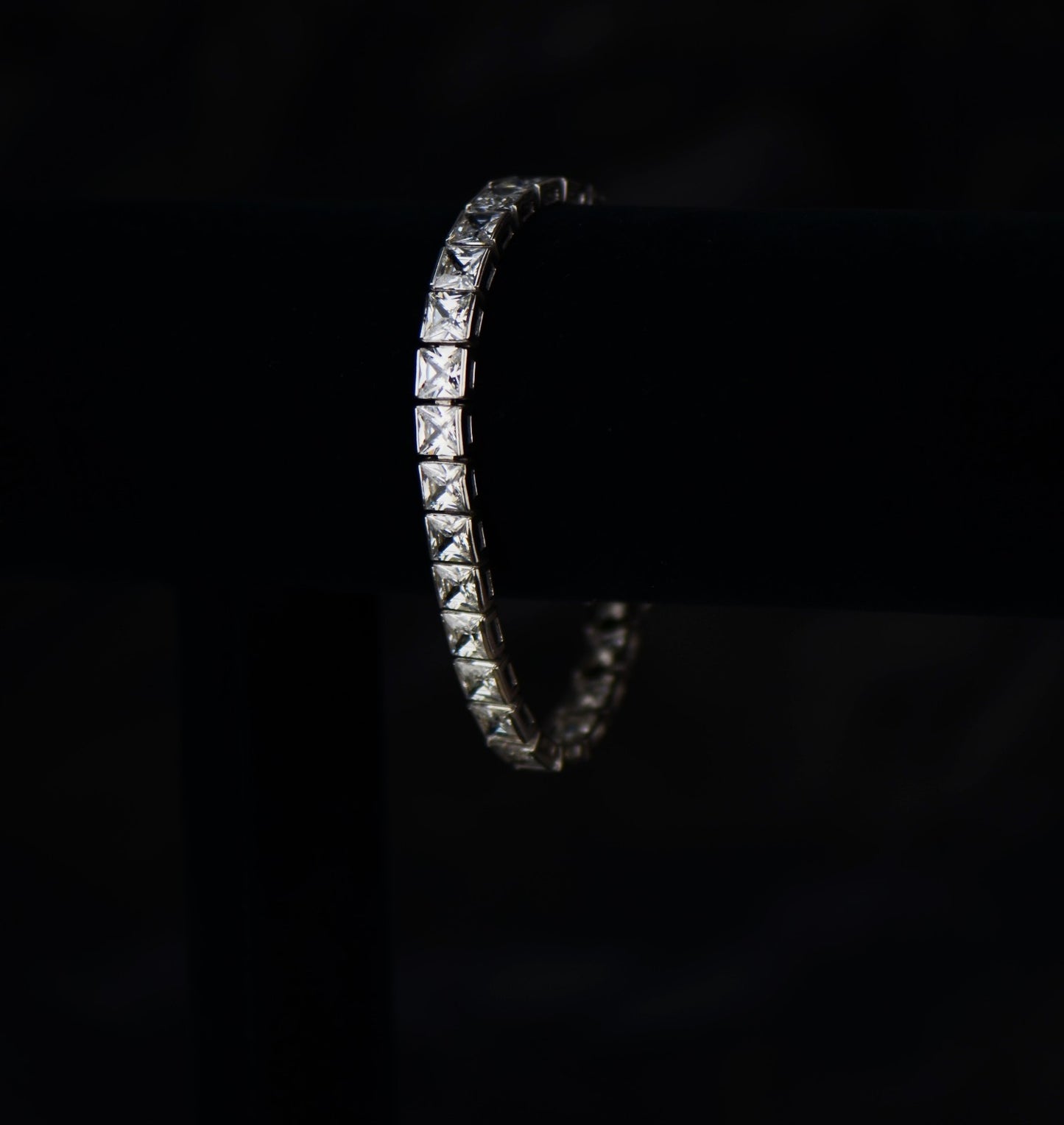 925-Sterling-Silver-Square-Princess-Cut-Tennis-Bracelet