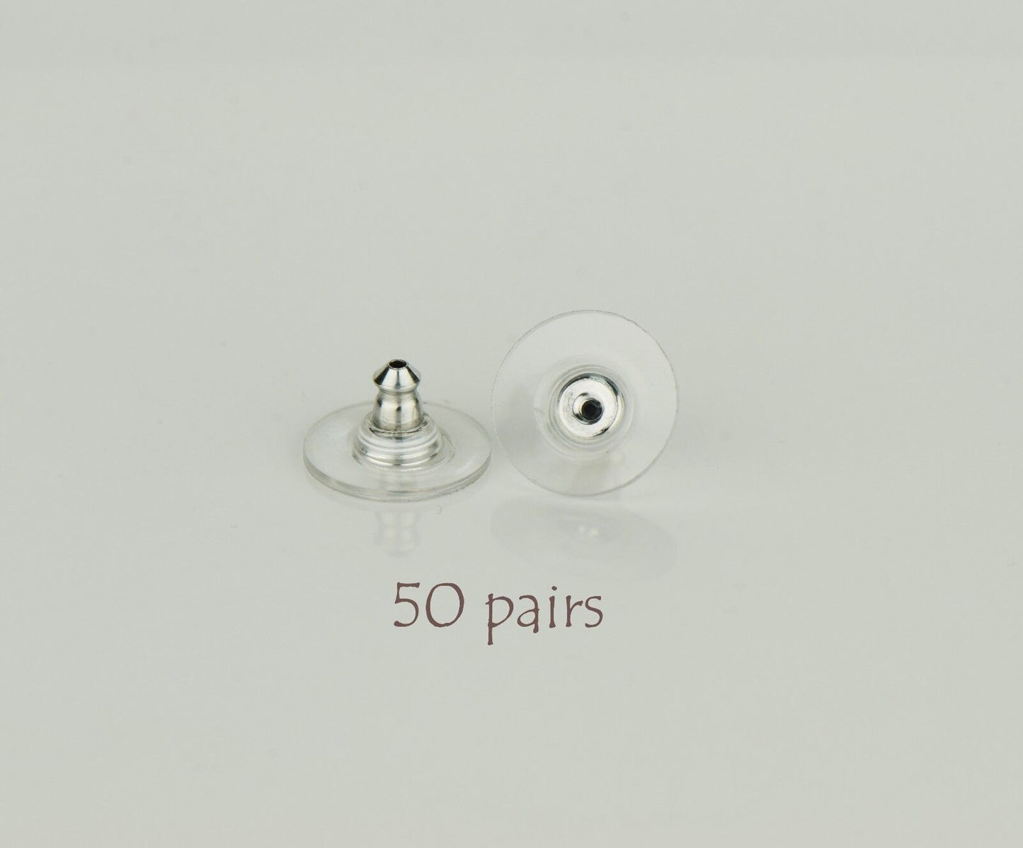 Earring Backs 50 Pairs