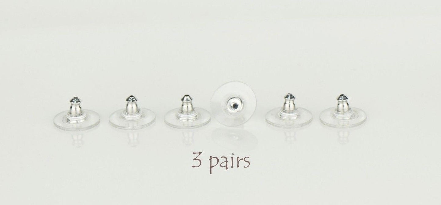 Earring Backs 3 Pairs