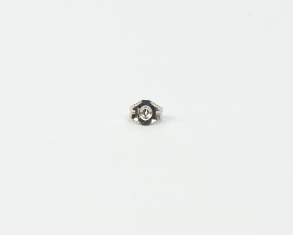14K Goldfield Rhodium Plated Ear Nut Earring Backs a Pair