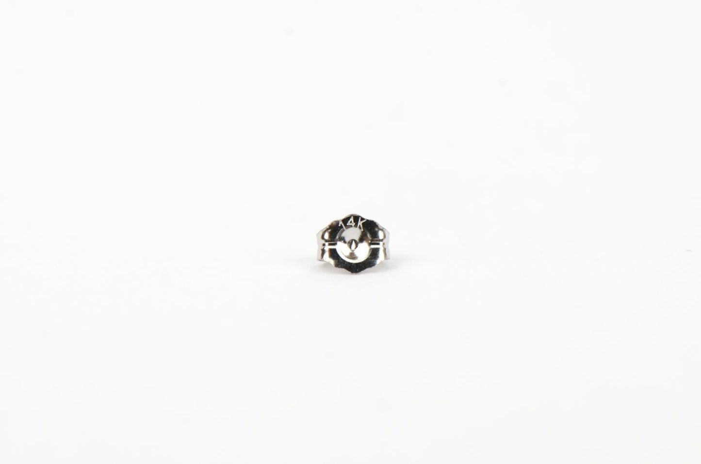 14k White Gold Push Back Earring Butterfly Backing Small Medium Large-by PC!!!