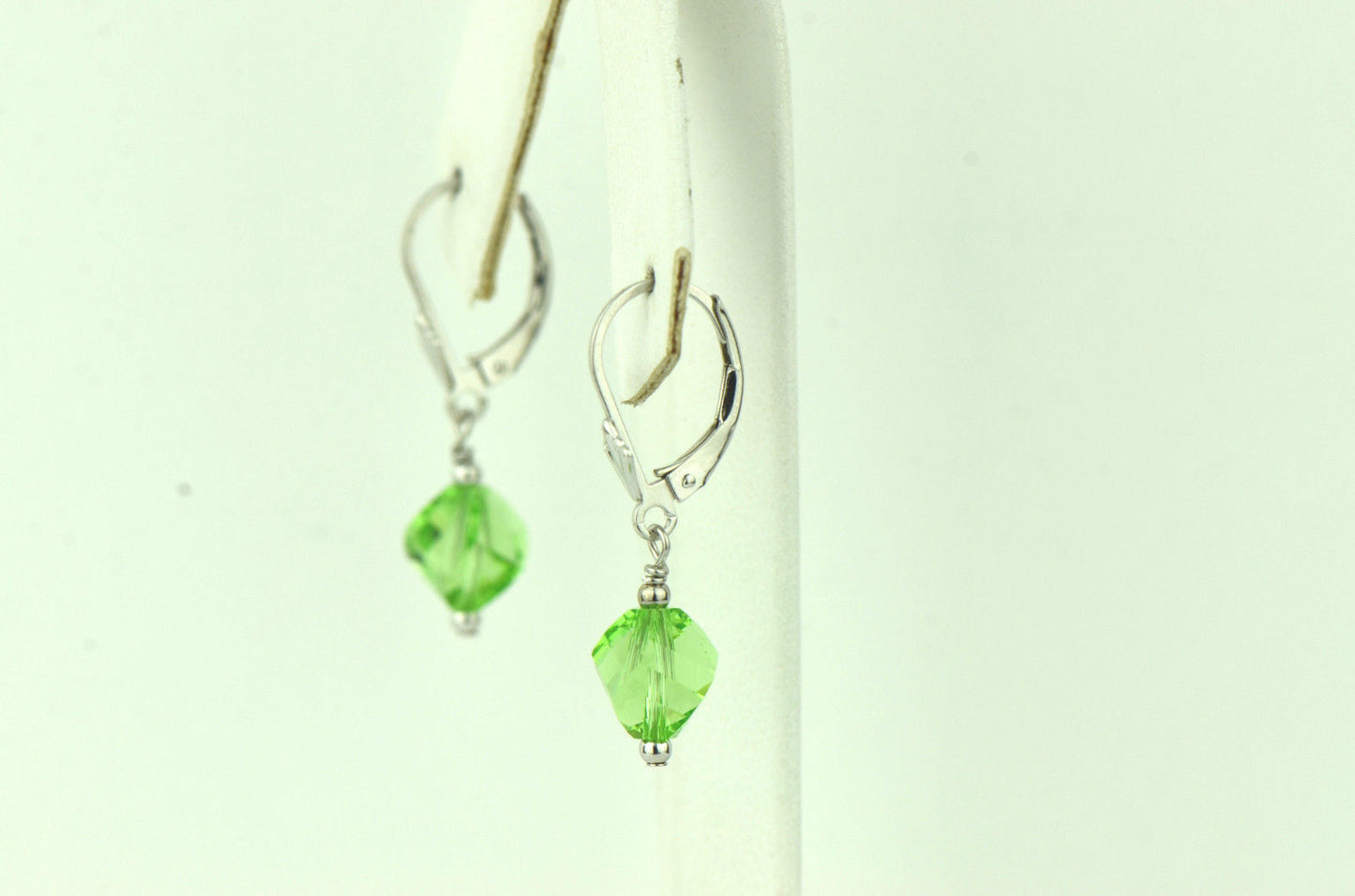 925 Sterling Silver Swarovski Crystal Elements Lever Back Earrings