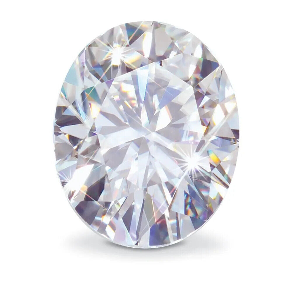 Loose Moissanite Oval Cut Real Gem Stone W. GRA Certificate All Sizes VVS1 D