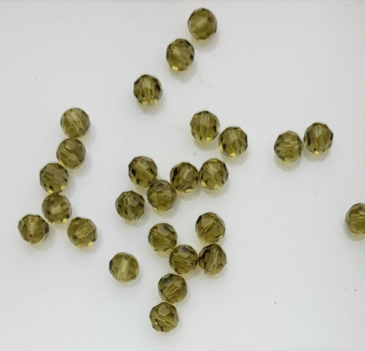 12 x Made with SWAROVSKI 5000 CRYSTAL AB 6mm Round Faceted BEAD
