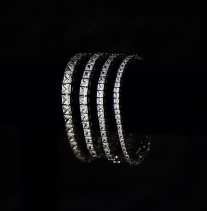 925-Sterling-Silver-Square-Princess-Cut-Tennis-Bracelet