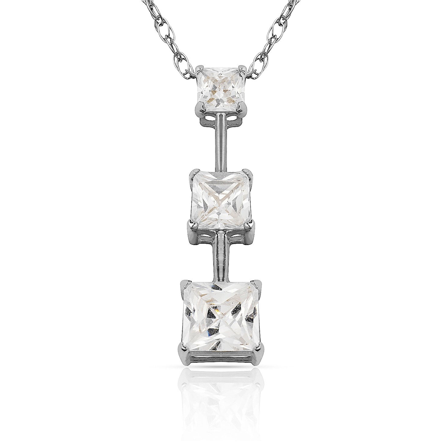 14k Yellow & White Gold Journey Pendant For Women