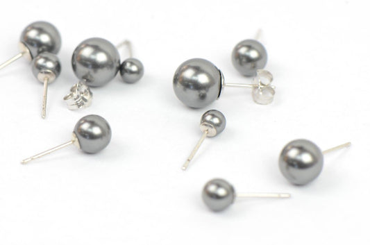 925 Sterling Silver Beautiful Pearls Stud Earrings for Women