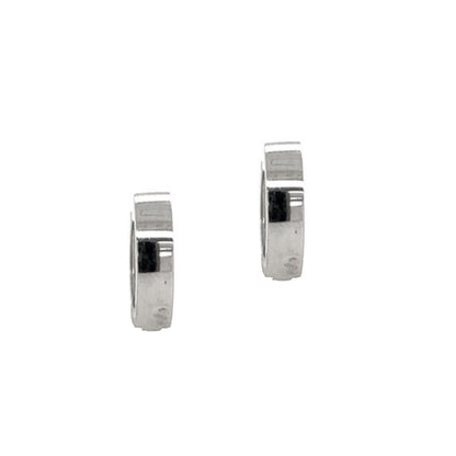 Sterling Silver 925 Round Huggies Hoop Earring