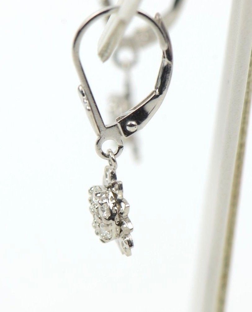 silver dangle earrings sterling sunflower 925 women flower drop