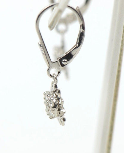 silver dangle earrings sterling sunflower 925 women flower drop