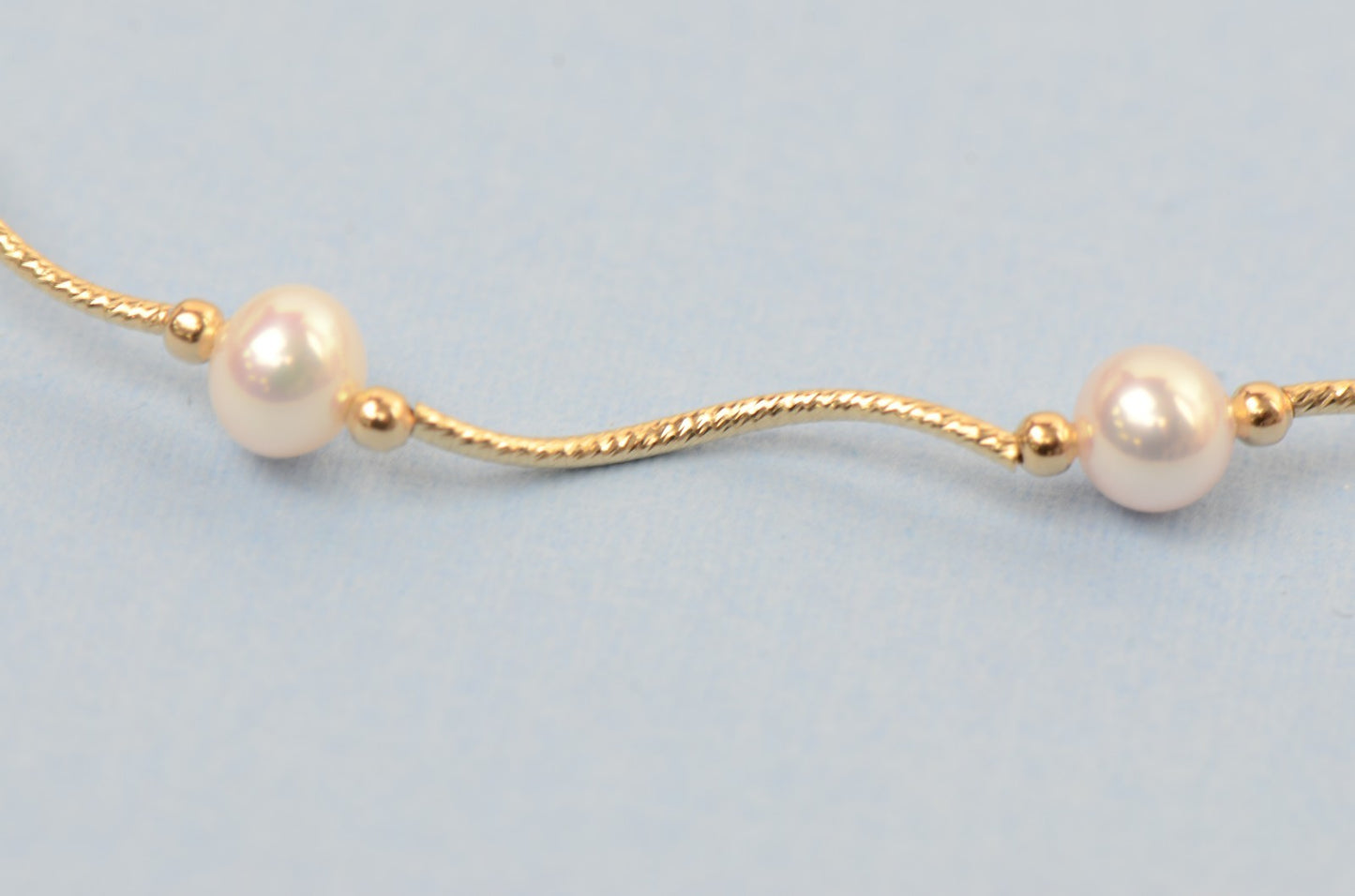 14k Yellow Gold Natural genuine White Pearls Necklace,Bracelet,Earrings 3pcs Set