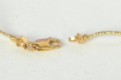 14k Yellow Gold 3pcs Set: Necklace, Bracelet, Earrings