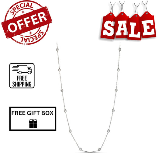 925 Sterling Silver Cubic Zirconia Necklace