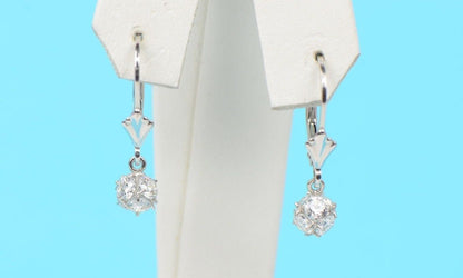 925 Sterling Silver Womens CZ Ball Dangle Earrings