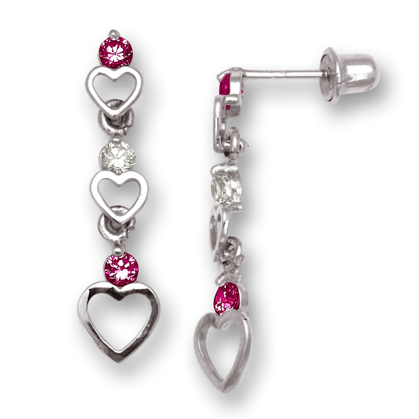 14K Yellow & White Gold Drop & Dangle Earrings for Women