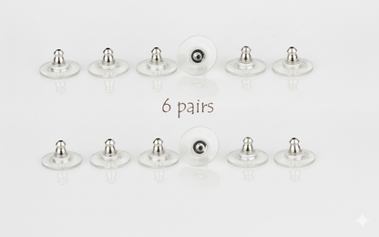 Earring Backs 6 Pairs