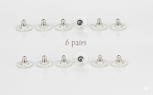 Earring Backs 6 Pairs