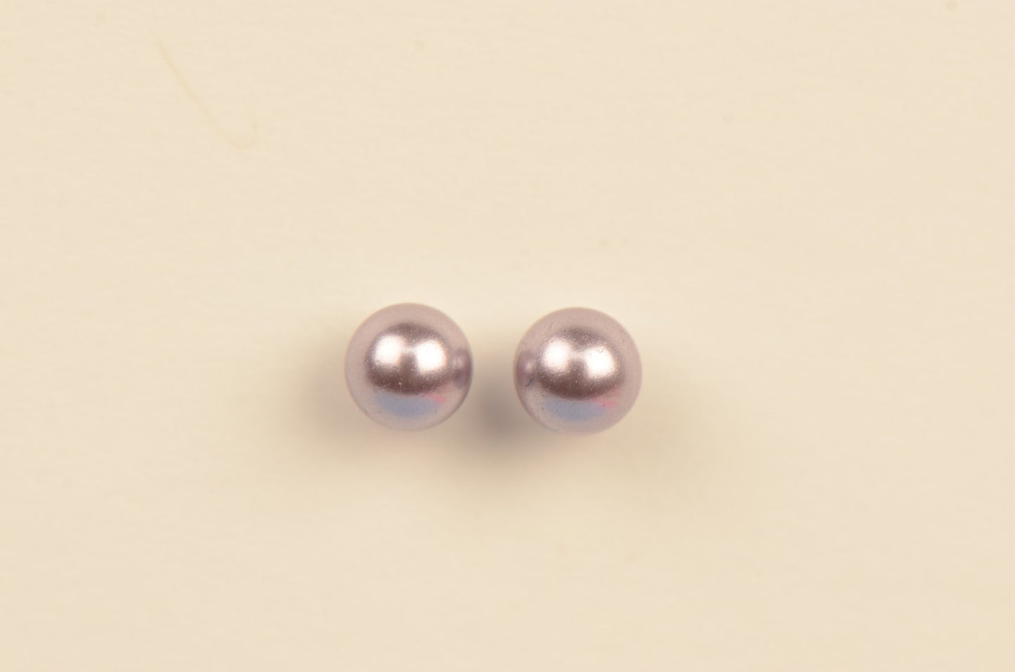 925 Sterling Silver Swarovski Purple Pearls Stud Earrings for Women
