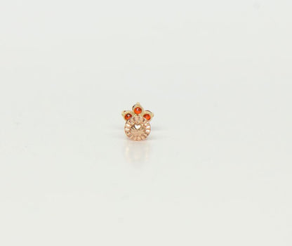 14K Yellow Gold Earring Screw Back