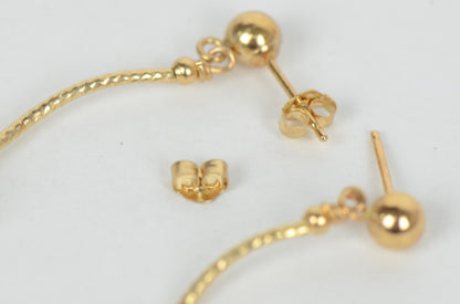 14k Yellow or White Gold Genuine Swarovski Crystal Beads Necklace Set
