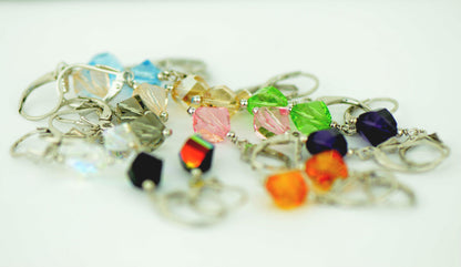 925 Sterling Silver Swarovski Crystal Elements Lever Back Earrings