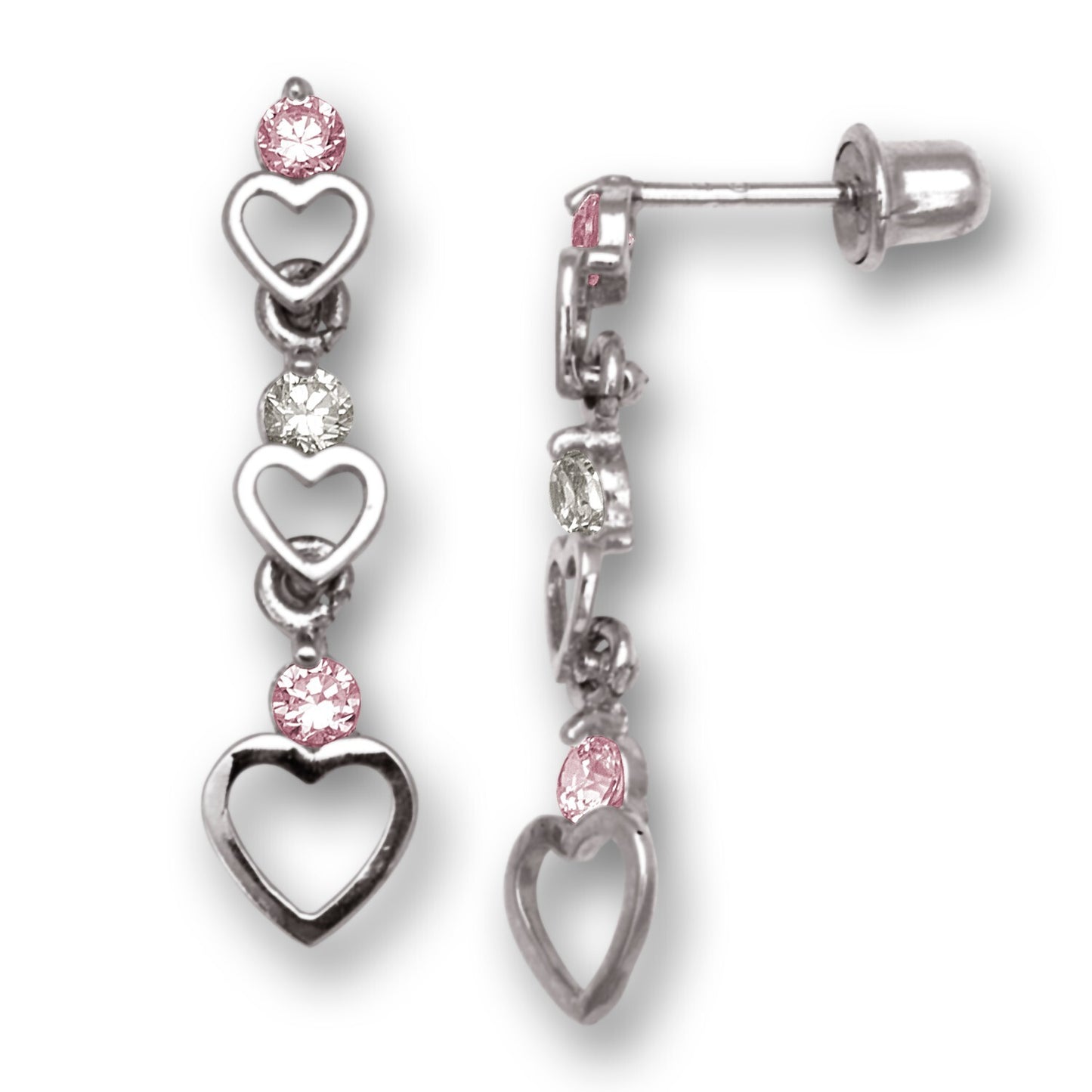 14K Yellow & White Gold Drop & Dangle Earrings for Women