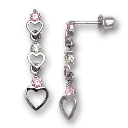 14K Yellow & White Gold Drop & Dangle Earrings for Women