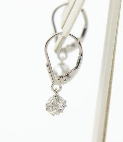 925 Sterling Silver Womens CZ Ball Dangle Earrings