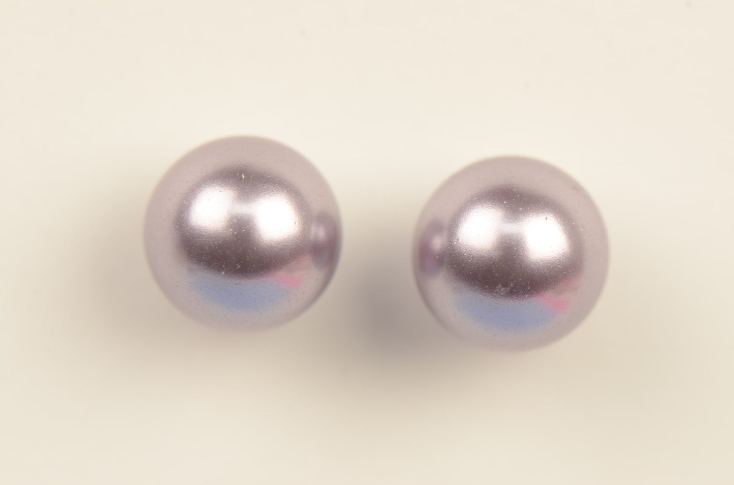 925 Sterling Silver Swarovski Purple Pearls Stud Earrings for Women