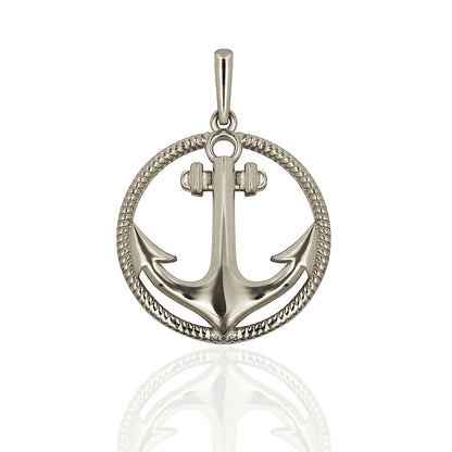 14K Yellow Gold Charm / Anchor Pendant