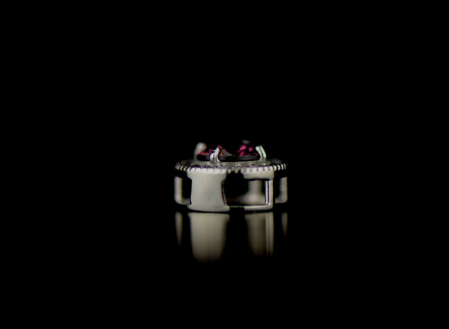 14k White Gold Halo Round Pendant