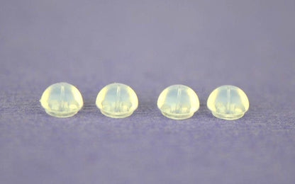 14k Yellow or White Gold Jelly Silicon Back Earring by 1,2,3,6,10 Pairs!!!