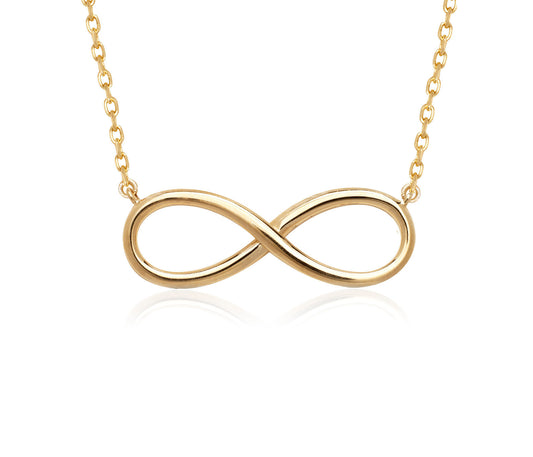 14K Yellow/White/Rose Gold  Infinity Pendant Necklace
