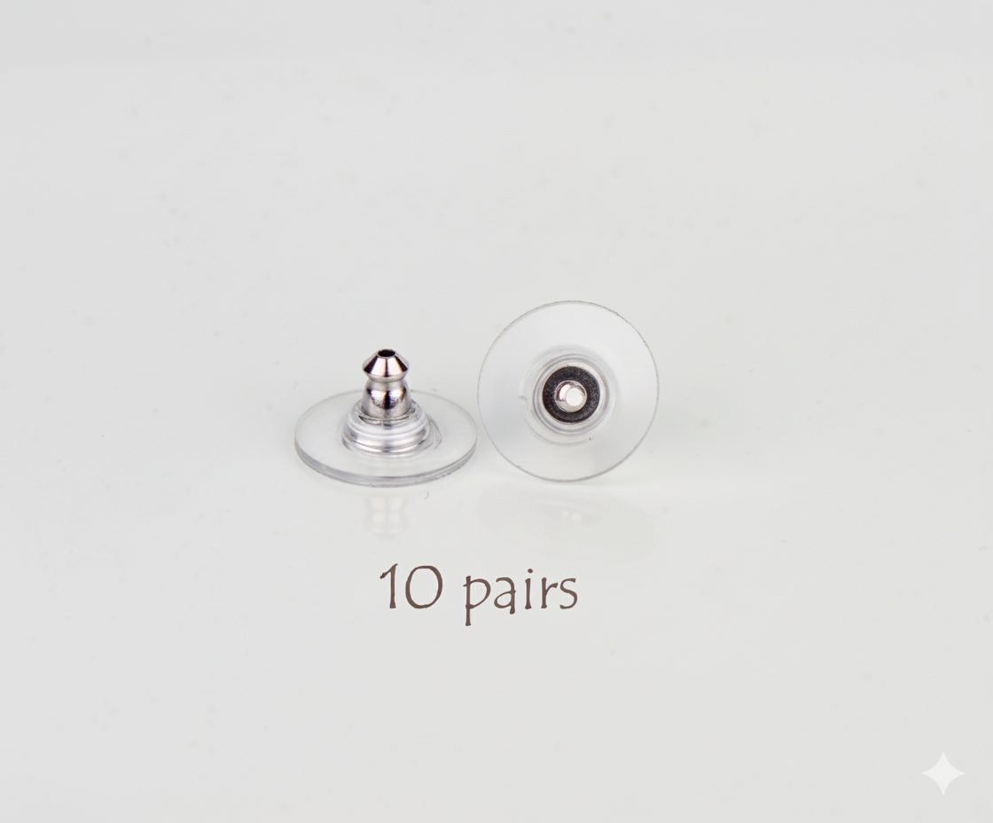 Earring Backs 10 Pairs