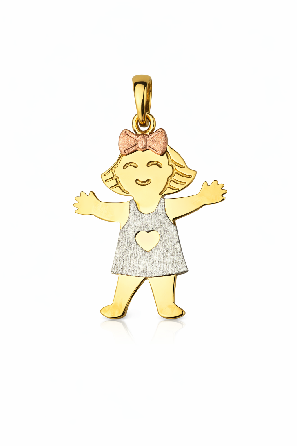 14k Yellow Gold Little Boy or Girl Pendant