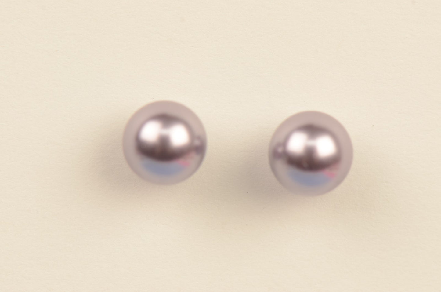 925 Sterling Silver Swarovski Purple Pearls Stud Earrings for Women