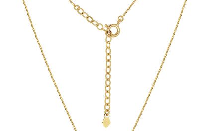 14K Yellow/White/Rose Gold Cross Pendant Necklace