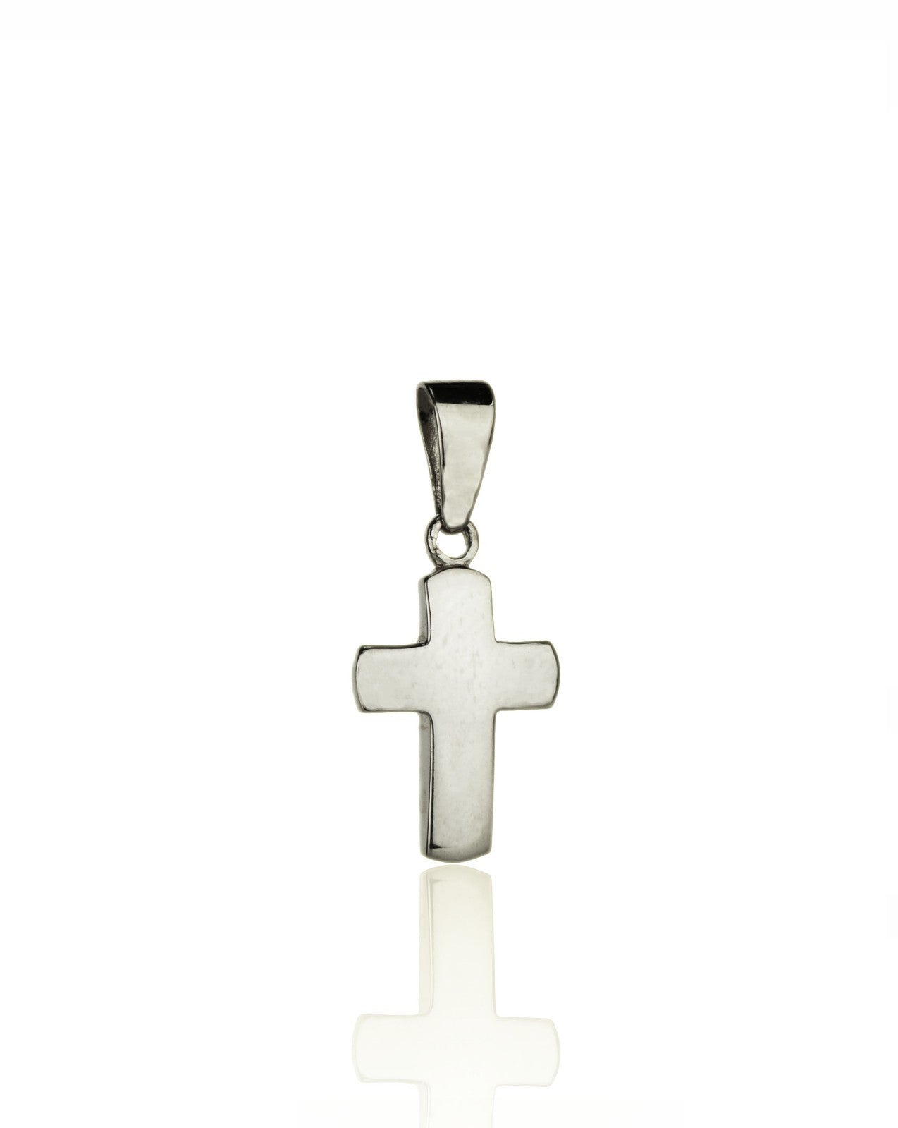 14k Yellow and White Gold  Cross Pendant