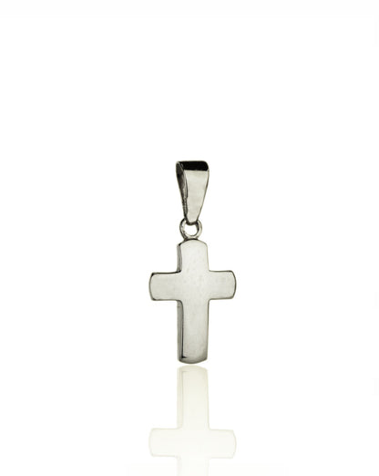 14k Yellow and White Gold  Cross Pendant