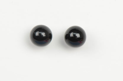 925 Sterling Silver black Onyx Pearl 4mm 8mm Stud Earrings for Women