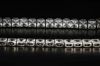 925-Sterling-Silver-Square-Princess-Cut-Tennis-Bracelet