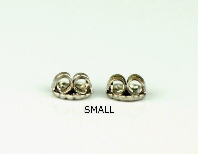 14K White or Yellow Solid Gold Earring Back Butterfly by 1,2,3,6,Pairs!!