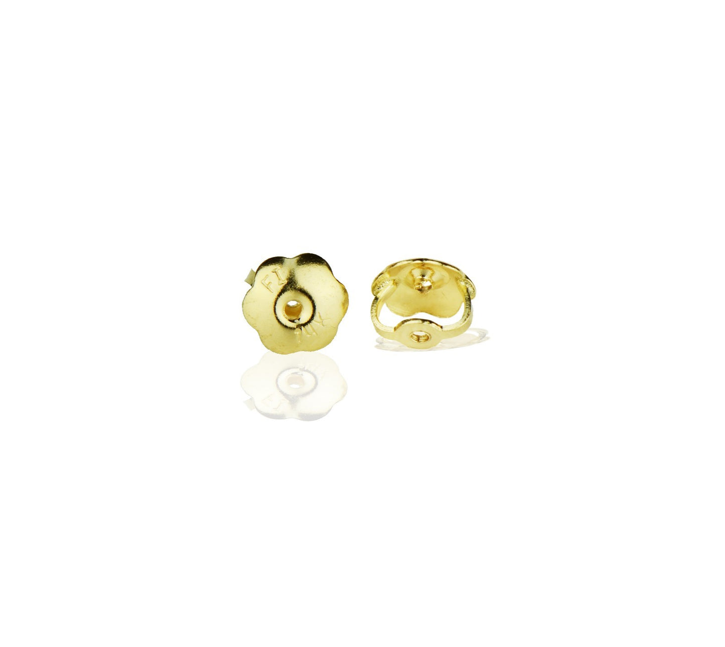 14k Yellow or White Gold Screw-Back Screwpost Earring Replacement Backing / Pair