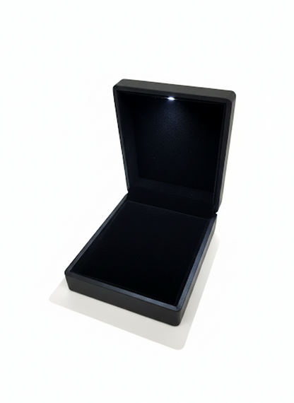 LED Light Pendant Box Velvet Jewelry Case Gifts Box