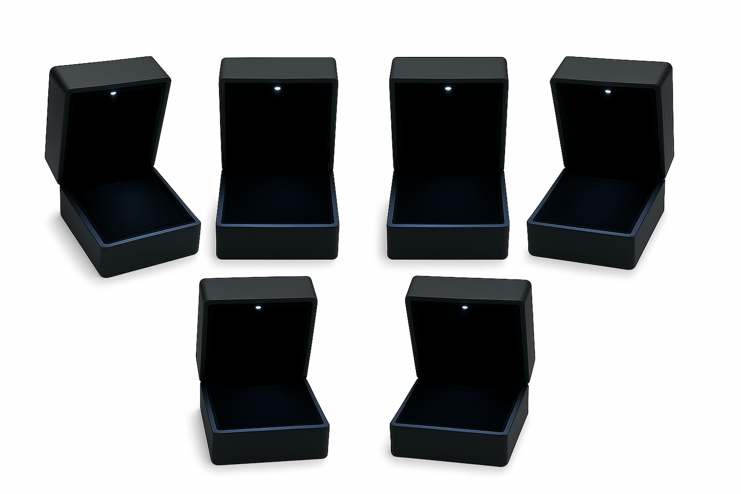 LED Earring Box Velvet Jewelry Case Gifts Box