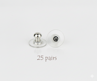 Earring Backs 25 Pairs