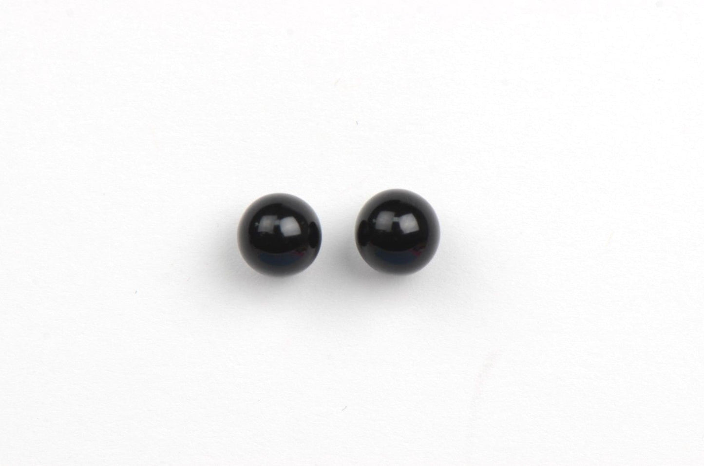 925 Sterling Silver black Onyx Pearl 4mm 8mm Stud Earrings for Women